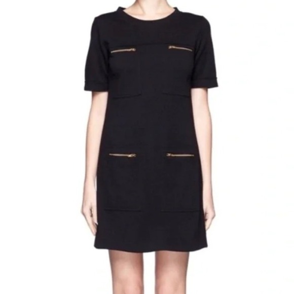 J. Crew Dresses & Skirts - J. Crew Womens Wool Zippered Shift Dress Size 12 Preppy Pockets Retro Mod 60s